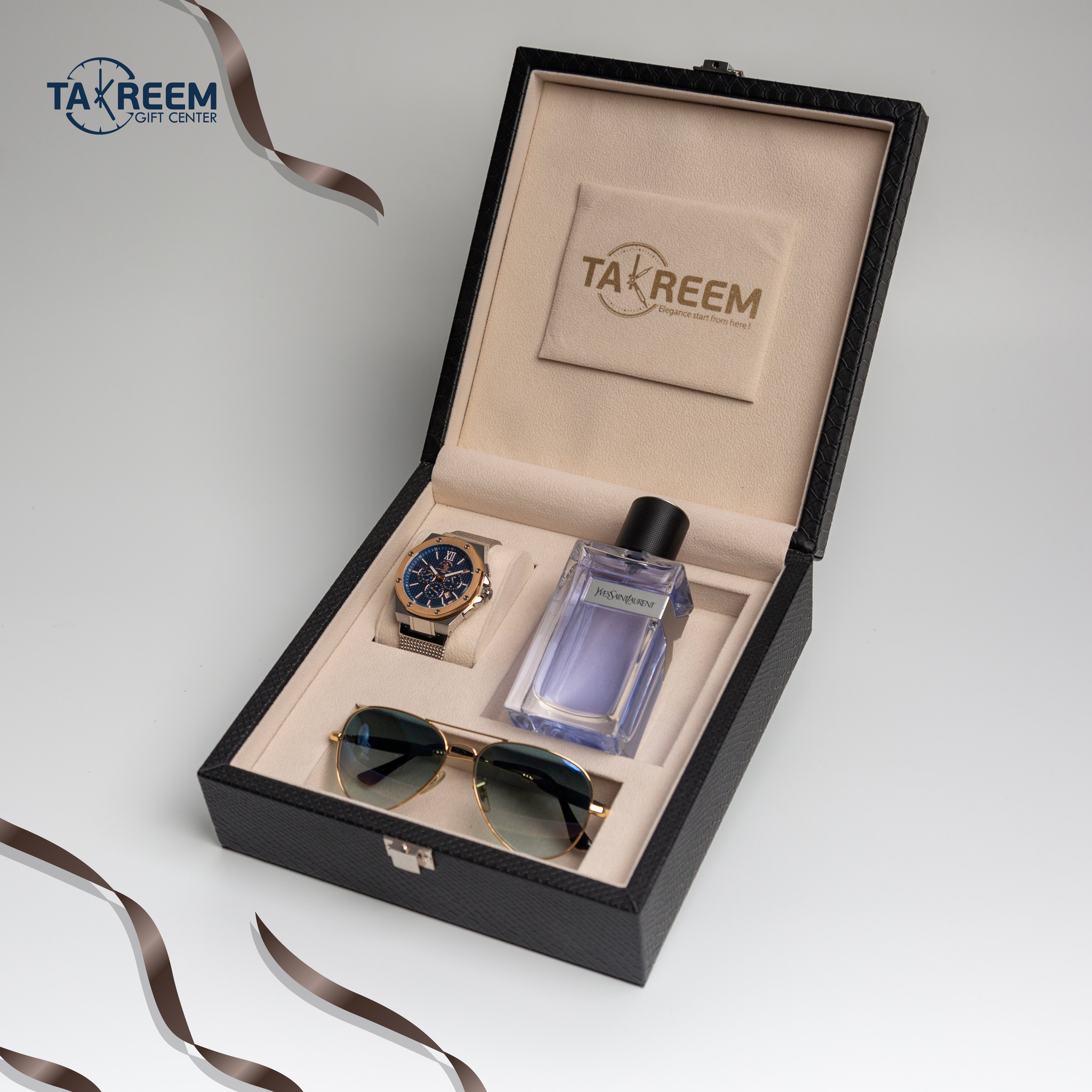 Leather 7 Gift Boxes  By Takreem Gifts Center