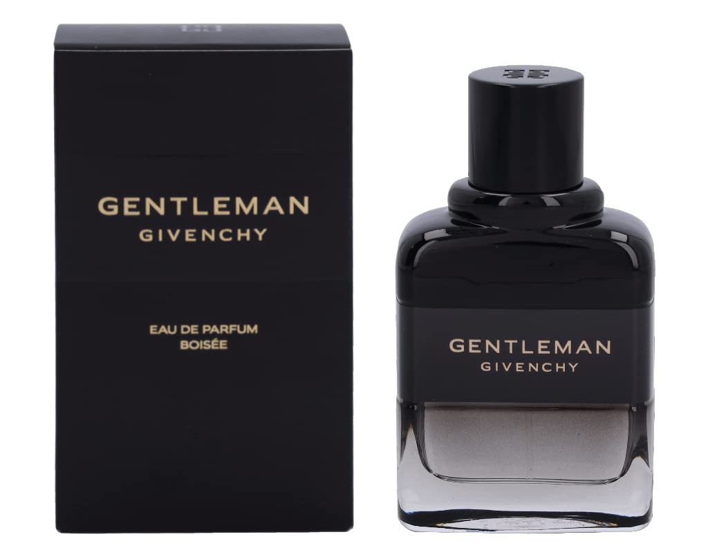 Gentleman Givenchy Eau de Parfum Boisée bottle and packaging on a white background