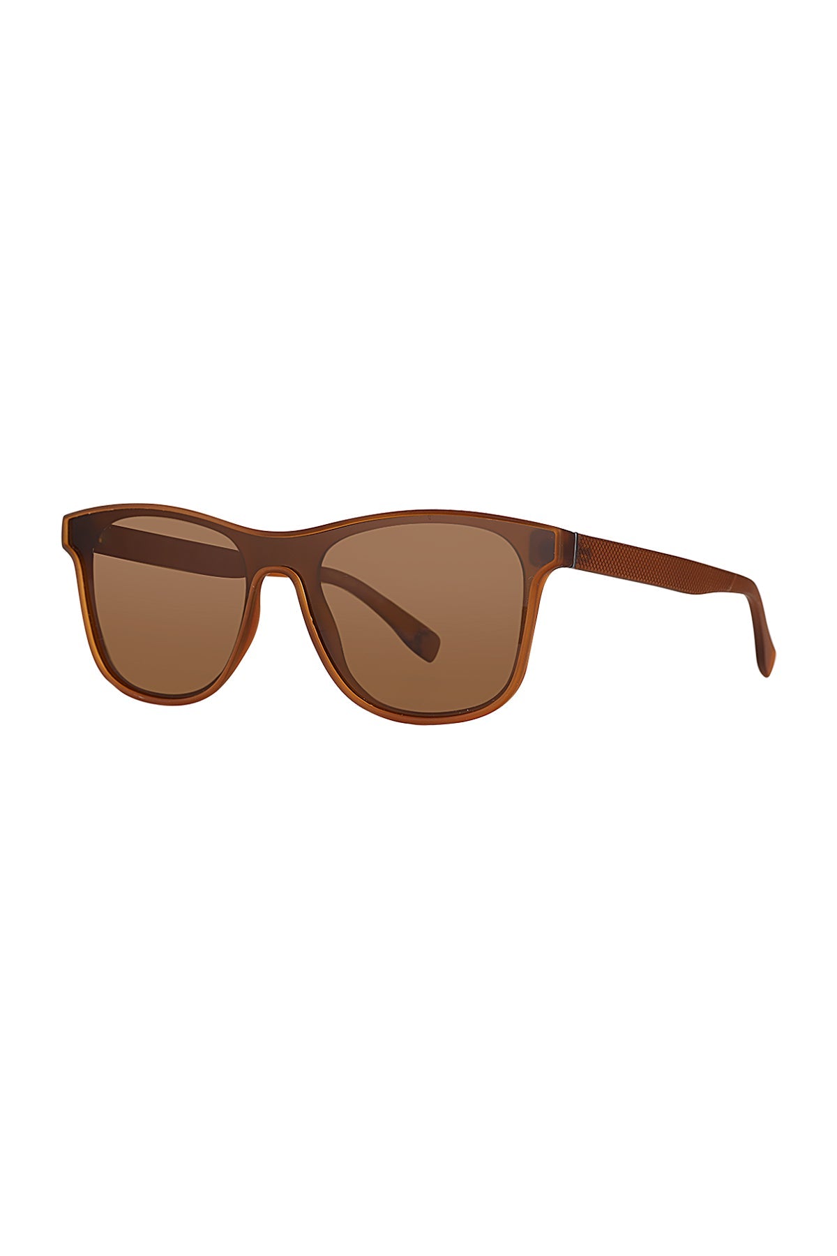 Brown sunglasses on a white background