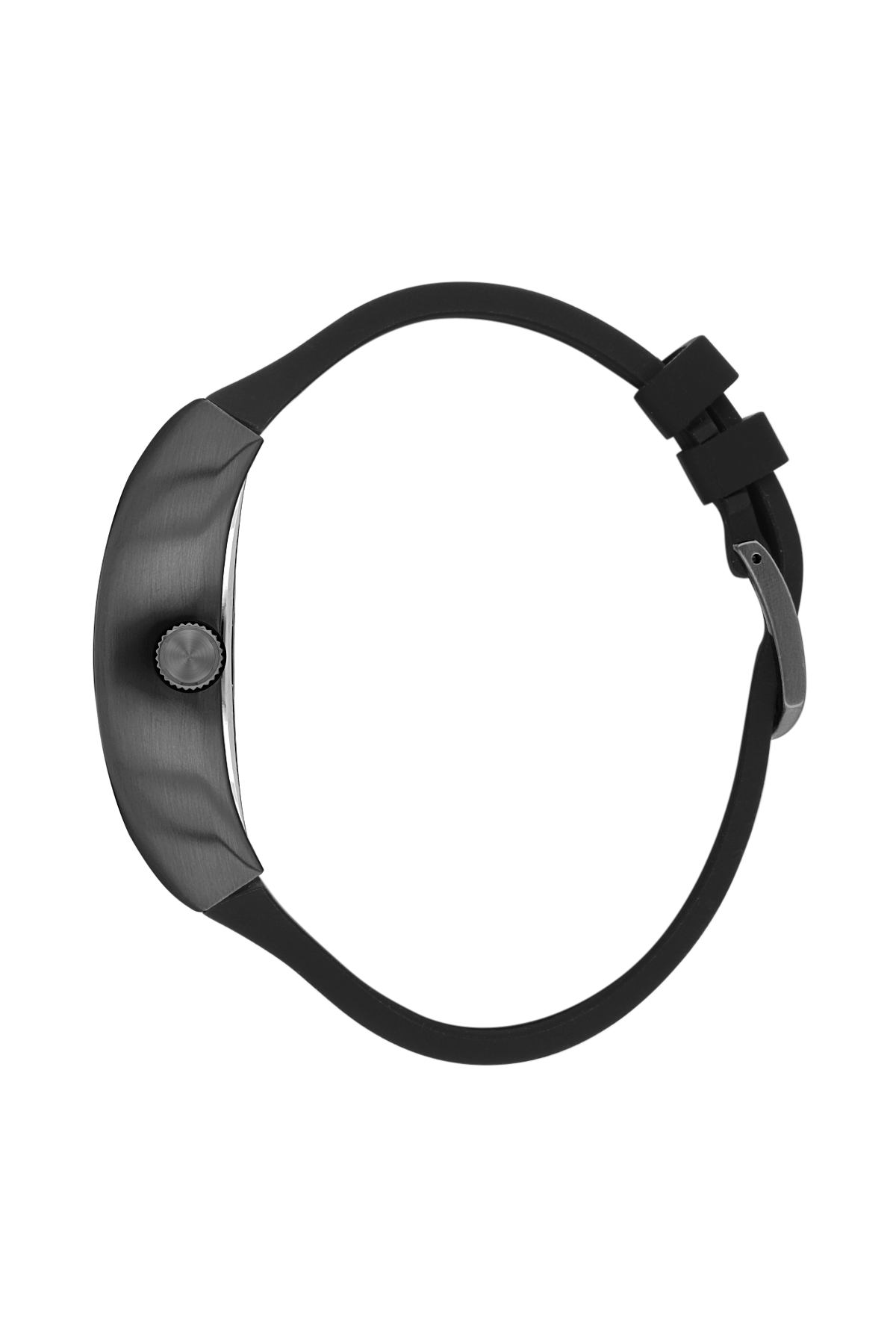Black dog collar on a white background