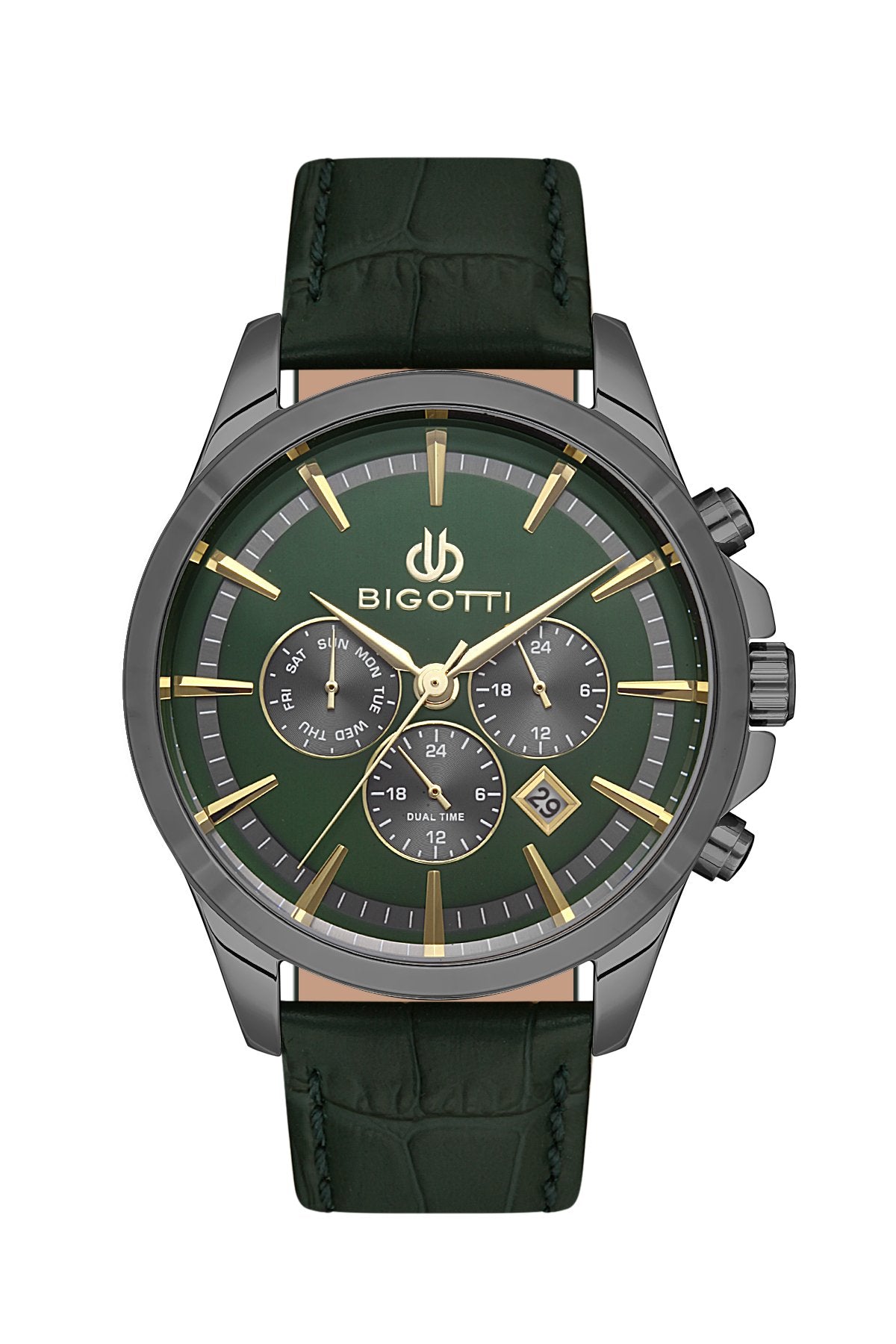 Takreem Executive Men's Watch by Bigotti Milano - BG.1.10491-4 - #shoTakreem Executive Men's Watch by Bigotti Milano - BG.1.10491-4p_name#Takreem Executive Men's Watch by Bigotti Milano - BG.1.10491-4WatchBigotti MilanoTakreem.joBG.1.10491-48.68231E+12MenGreenLeatherTakreem Executive Men's Watch by Bigotti Milano - BG.1.10491-4