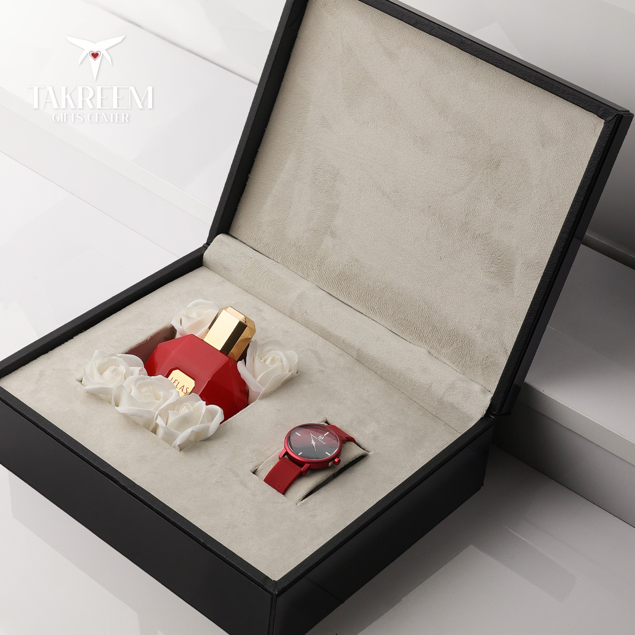 Valentine Gift Box "Red Lelas & Sergio Watch"