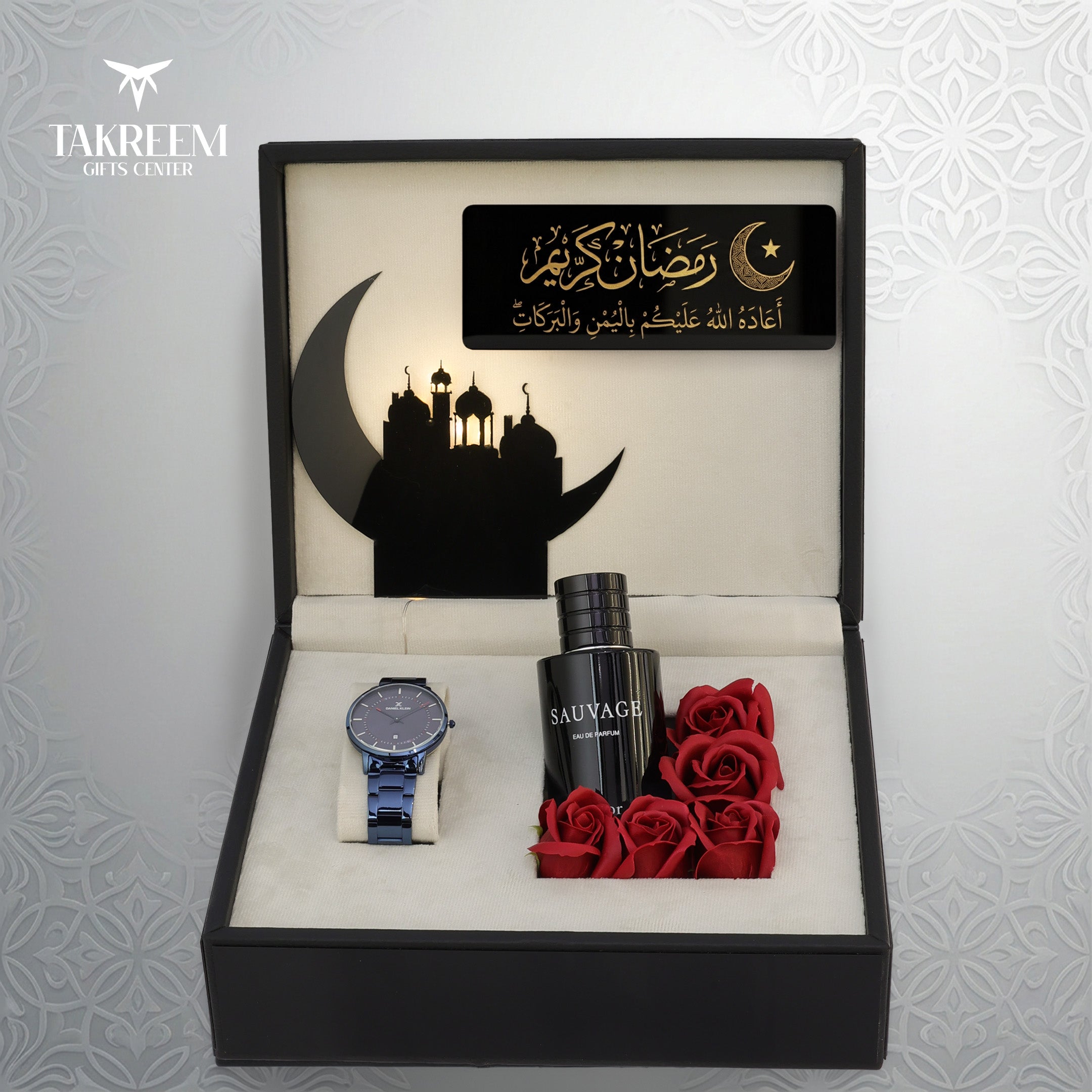 Ramadan Gift Box Luxury Daniel Klein Watch & Sauvage Perfum
